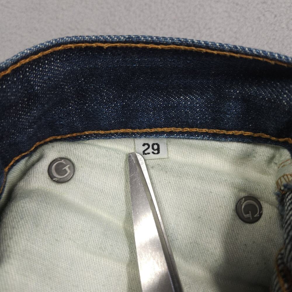 GUSTIN Selvedge Jeans Mens Size 29 FITS 27.25x33 California Slim USA Made Worn - Picture 12 of 16